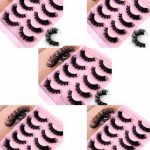 natural fluffy mink lashes 8d 5 packs for r215
